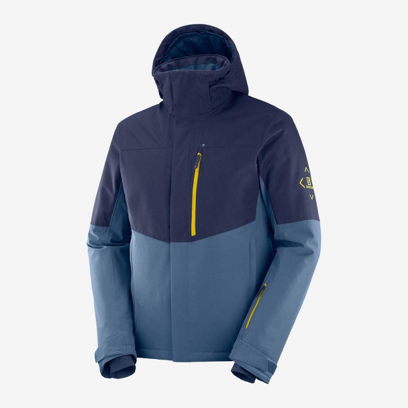 Vestes De Ski Salomon Speed Homme Bleu Marine | 08491-ERVG