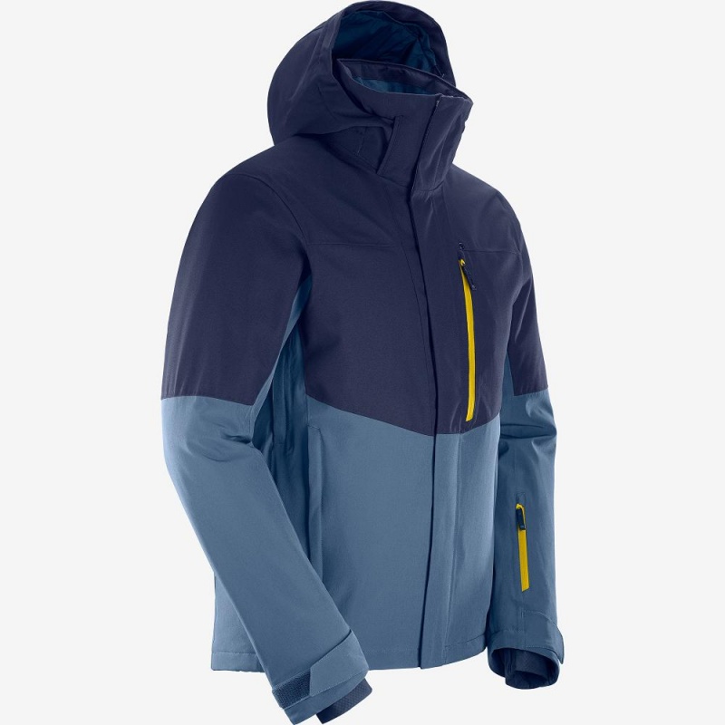 Vestes De Ski Salomon Speed Homme Bleu Marine | 08491-ERVG