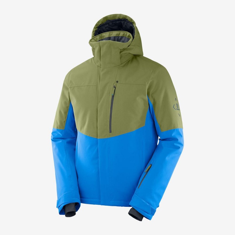 Vestes De Ski Salomon Speed Homme Bleu | 28716-ZYFA