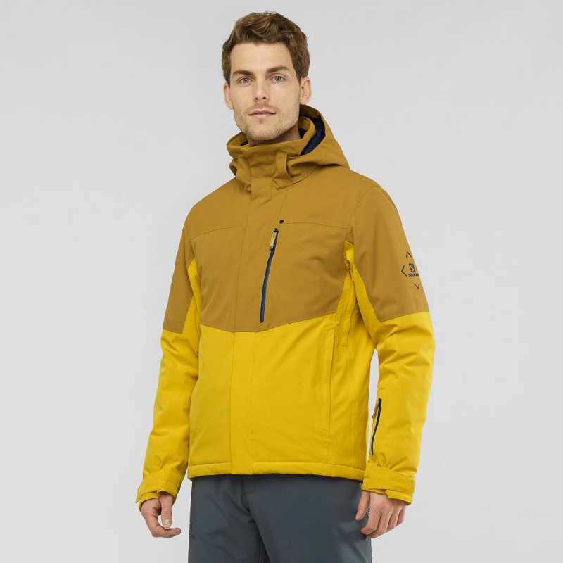 Vestes De Ski Salomon Speed Homme Jaune | 43829-HYWP