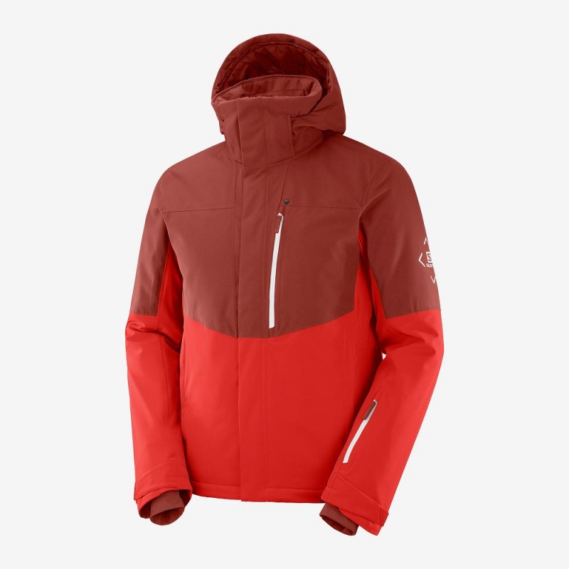 Vestes De Ski Salomon Speed Homme Rouge | 92460-NDGE