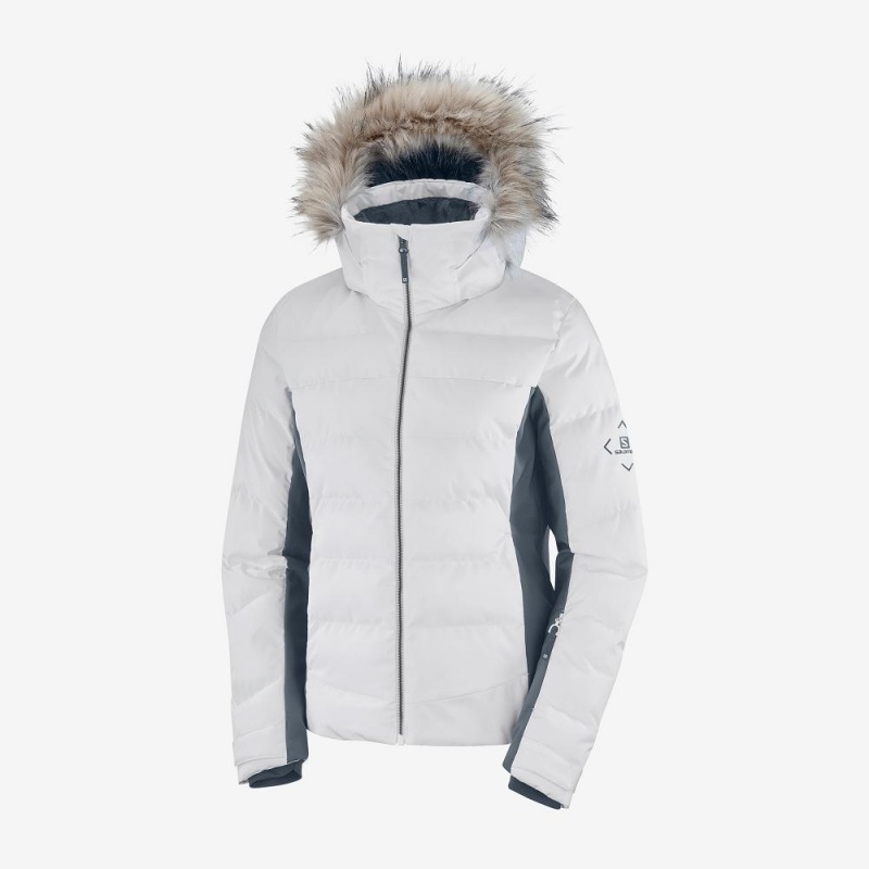 Vestes De Ski Salomon Stormcozy Femme Blanche | 03927-VXYB