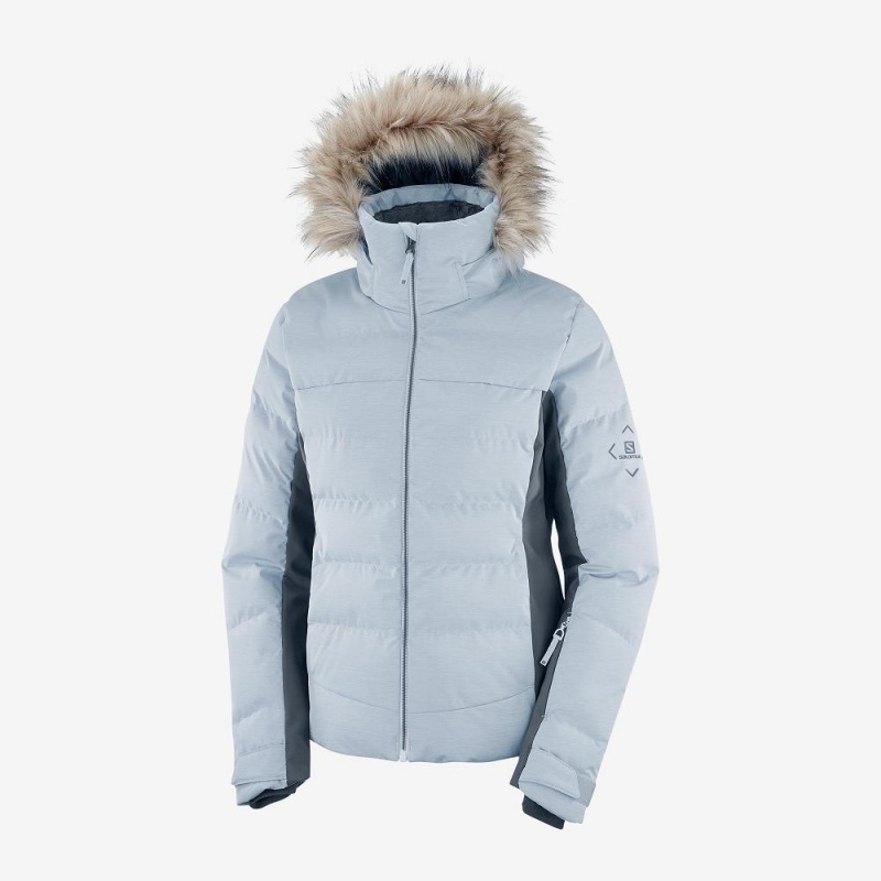 Vestes De Ski Salomon Stormcozy Femme Bleu | 67314-NAYG