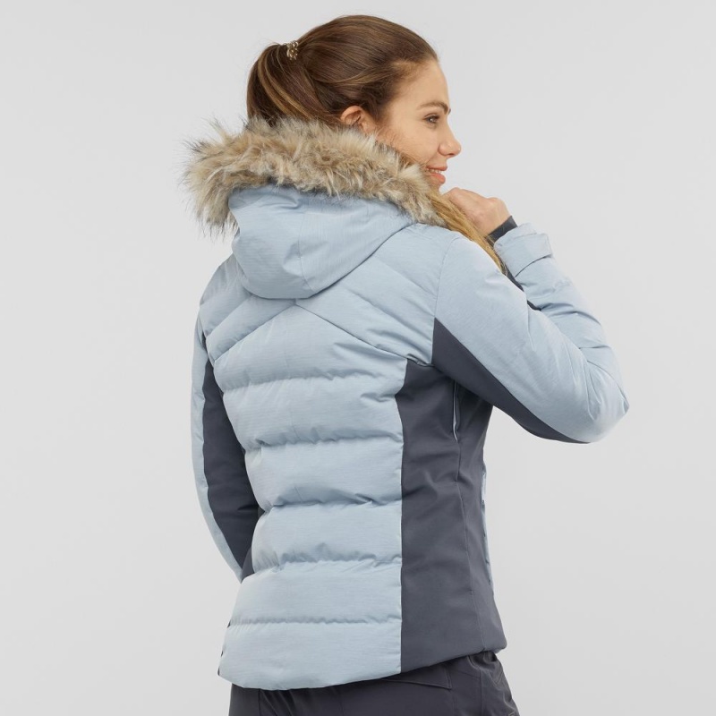 Vestes De Ski Salomon Stormcozy Femme Bleu | 67314-NAYG