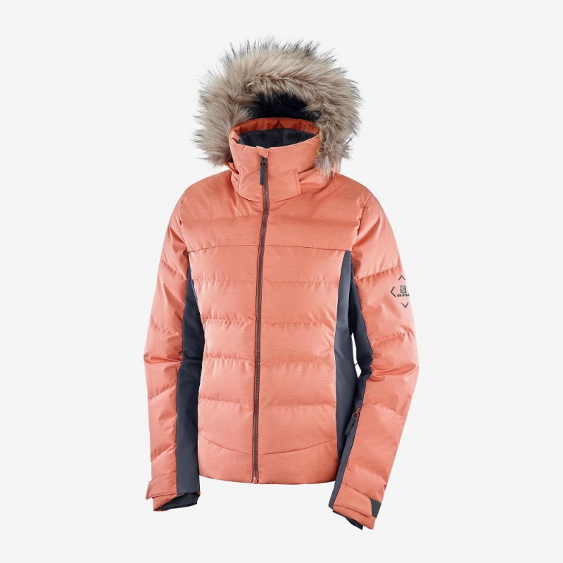 Vestes De Ski Salomon Stormcozy Femme Orange | 67510-HPZM