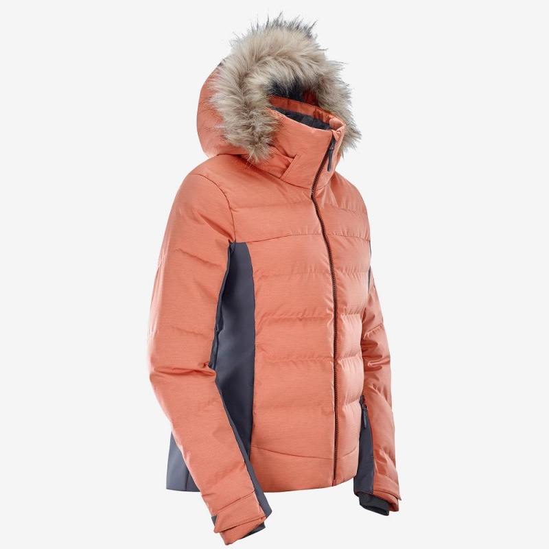 Vestes De Ski Salomon Stormcozy Femme Orange | 67510-HPZM