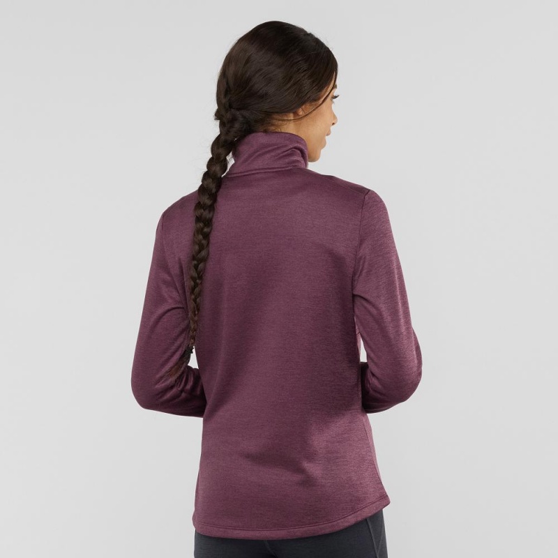 Vestes De Ski Salomon Transition Half Zip W Femme Violette | 43159-QIRB