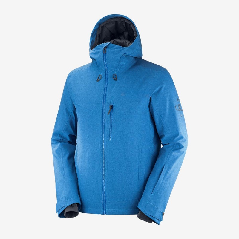 Vestes De Ski Salomon Untracked Homme Bleu | 83256-JBYN