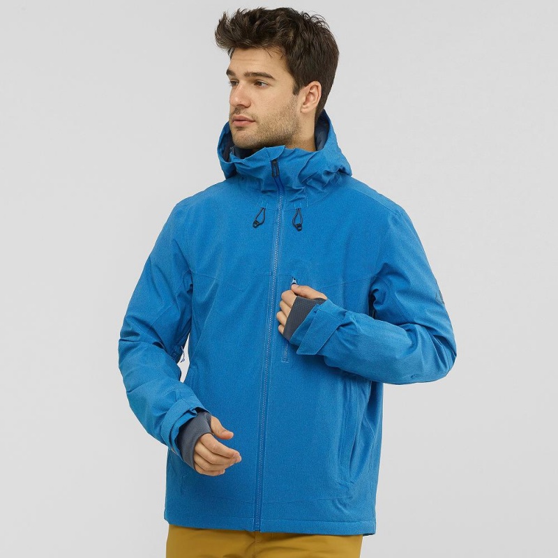 Vestes De Ski Salomon Untracked Homme Bleu | 83256-JBYN