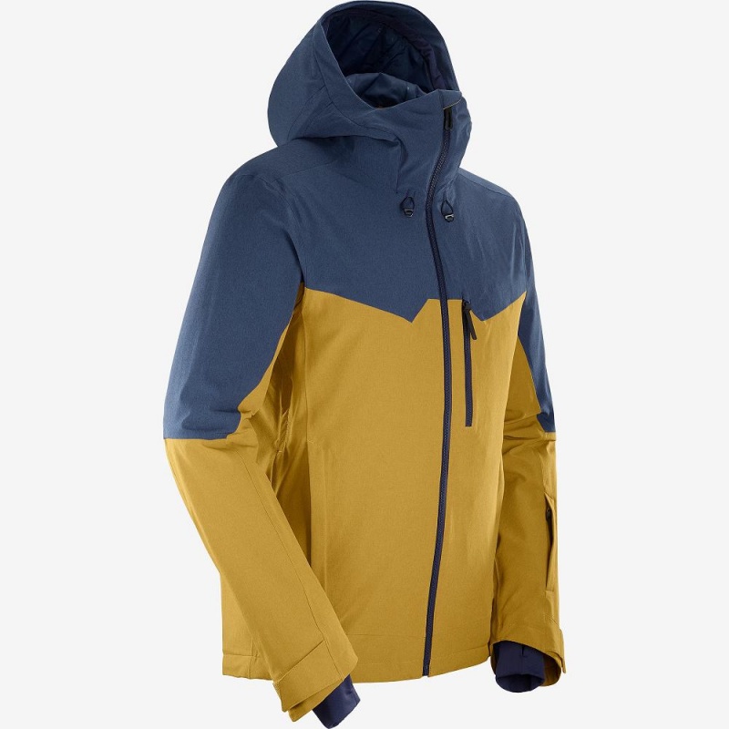 Vestes De Ski Salomon Untracked Homme Jaune | 15637-NWRO