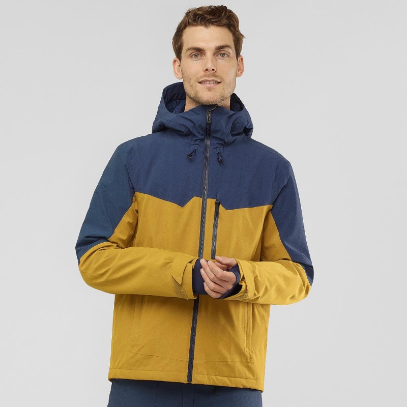 Vestes De Ski Salomon Untracked Homme Jaune | 15637-NWRO