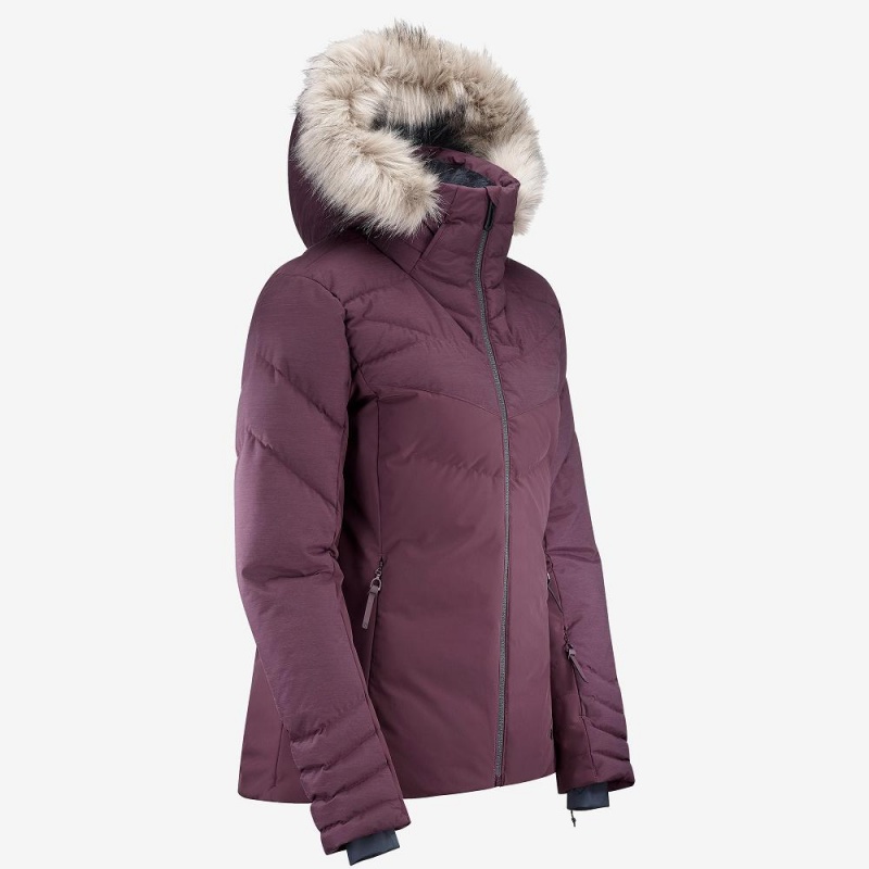 Vestes De Ski Salomon Warm Ambition Jacket W Femme Violette | 04653-TOWI